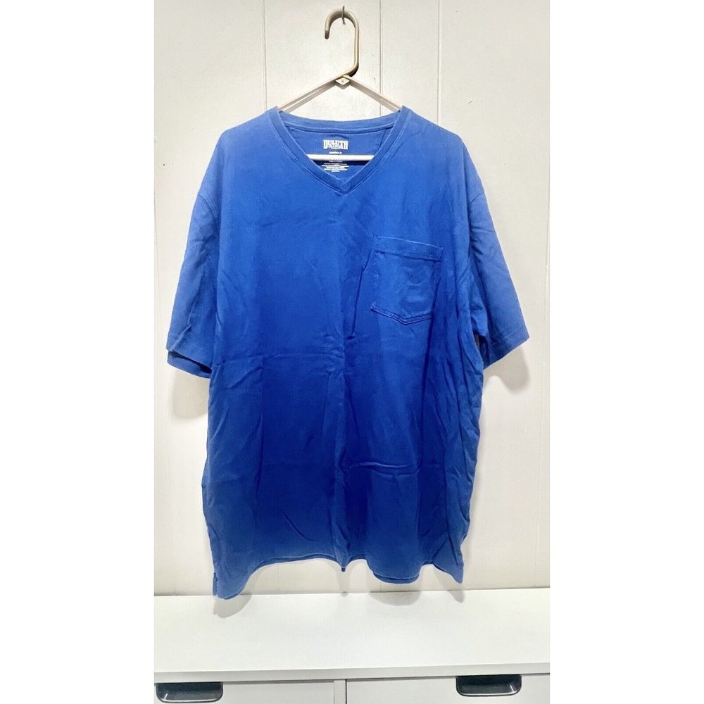 Duluth Trading Company Longtail T-Shirt Men's XL Blue Pocket Short Sleeve